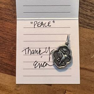 Erica Molinari PACEM PEACE Humming Bird Sterling Silver Necklace Charm